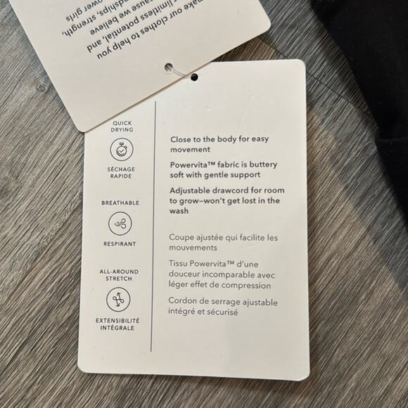 NWT Athleta Girl High Rise Stash Your Treasures Capri Tight Black - Picture 11 of 13